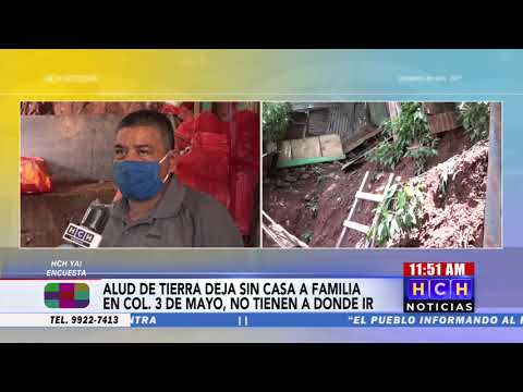 Vecina de col  3 de mayo solicita materiales para reconstruir su casa dañada por lluvias