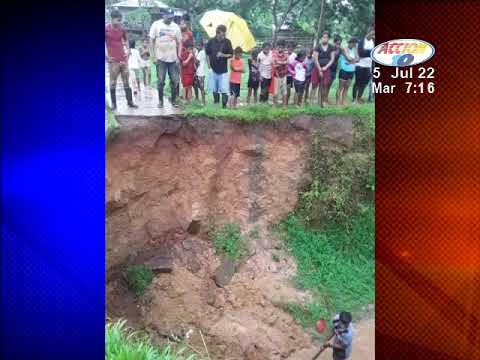 Deslizamiento de tierra dejó soterradas a tres personas en San Juan del Río Coco