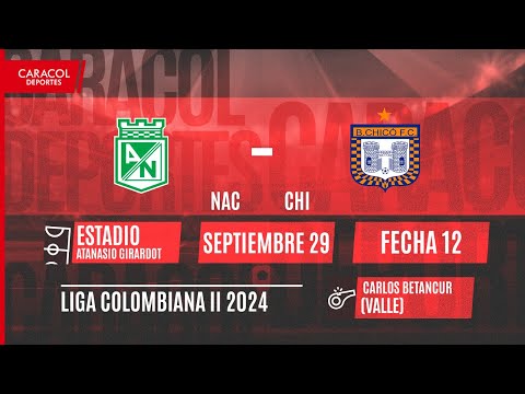 EN VIVO | Atlético Nacional vs Boyacá Chico - Liga Colombiana por el Fenómeno del Fútbol