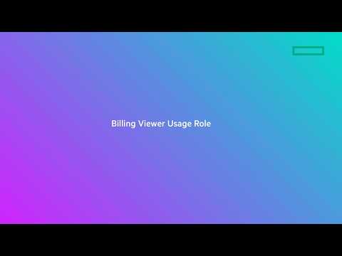 Using Consumption Analytics on the hybrid cloud platform as an Billing Viewer