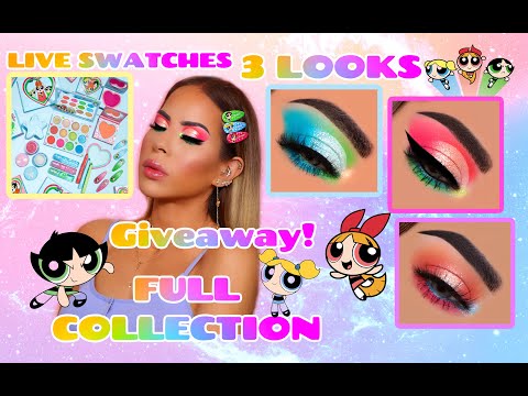 COLOURPOP POWERPUFF GIRLS COLLECTION SWATCHES, REVIEW & TUTORIAL + GIVEAWAY