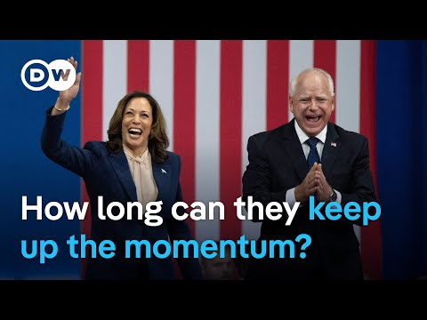Vice president pick Tim Walz goes on the attack in first campaign speech | DW News