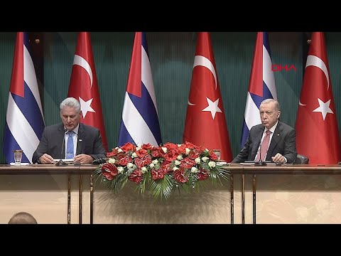 Cumhurbaşkanı Erdoğan ve Küba Başkanı Bermudez açıklama yaptı