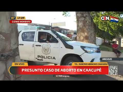 Presunto caso de aborto en Caacupé