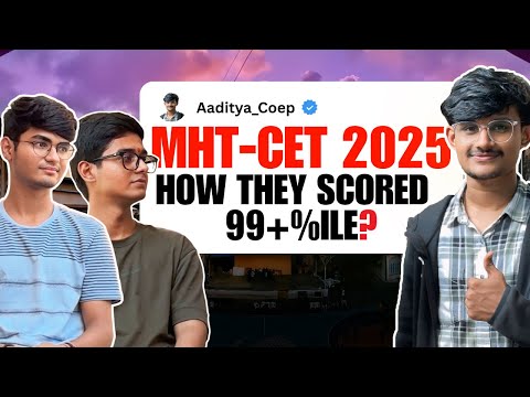 Topper Interview 2026: Strategy to Score 99+%ile for MHT-CET 2026 🎯 | Aaditya Coep Toppers Interview
