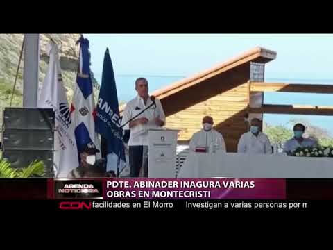 Presidente Abinader inaugura varias obras en Montecristi