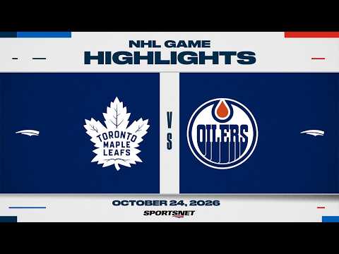 NHL 하이라이트 | 메이플 리프스 대 오일러스 - 2026년 10월 25일