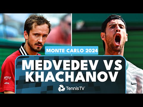 Daniil Medvedev vs Karen Khachanov Match Highlights | Monte Carlo 2024