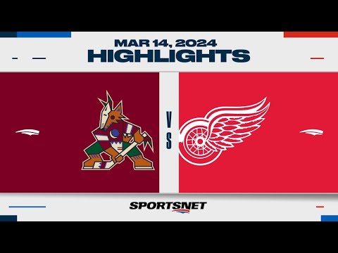 NHL Highlights | Coyotes vs. Red Wings - March 14, 2024