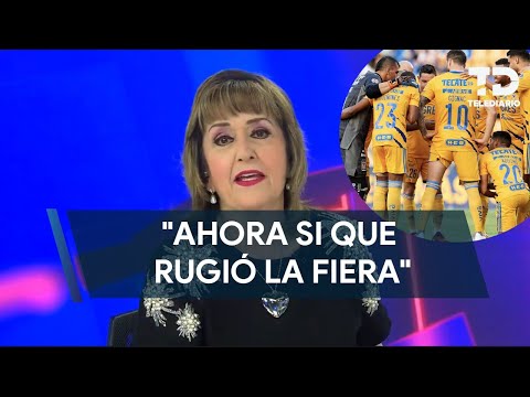 María Julia Lafuente felicita a Tigres por su triunfo contra el Necaxa