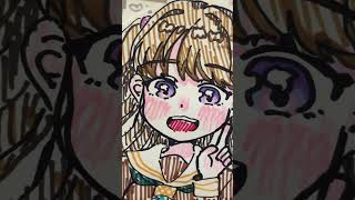 Birthday collage🍰藤島慈ちゃんのイラストを描いてコラージュ♡🩶
