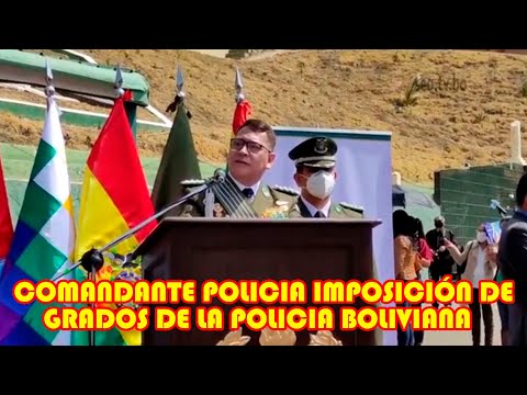 MENSAJE DEL COMANDANTE JHONNY AGUILERA IMPOSICIÓN DE NUEVOS GRADOS DE LA POLICIA..