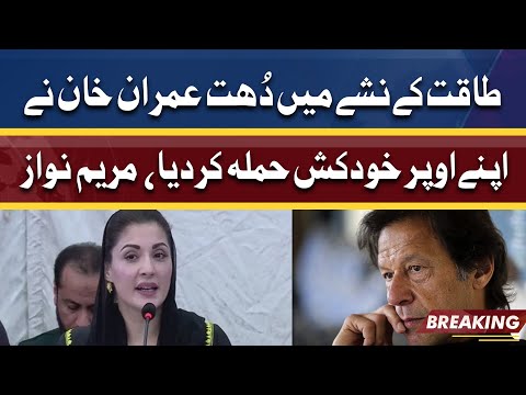 طاقت کے نشے میں دُھت عمران خان نے اپنے اوپر خودکش حملہ کردیا، مریم نواز