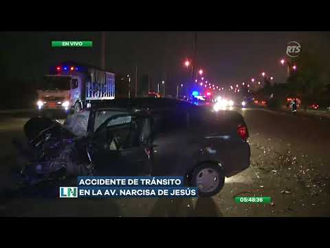 Accidente de tránsito se reportó en la avenida Narcisa de Jesús