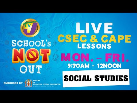 CSEC Social Studies Lessons - May 29 2020