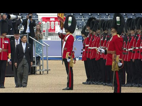 L'empereur du Japon, accueilli par le roi Charles, inspecte les troupes à Londres | AFP Images