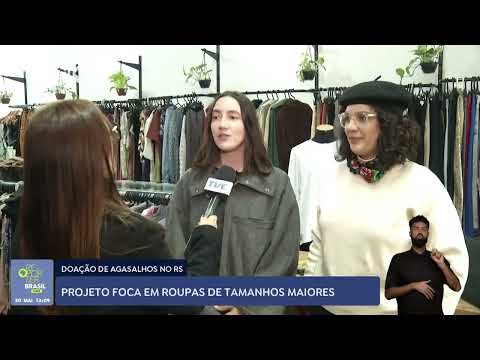 Projeto de doações foca em roupas de tamanhos maiores