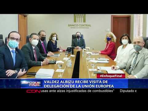 Valdez Albizu recibe visita de delegación de la unión europea