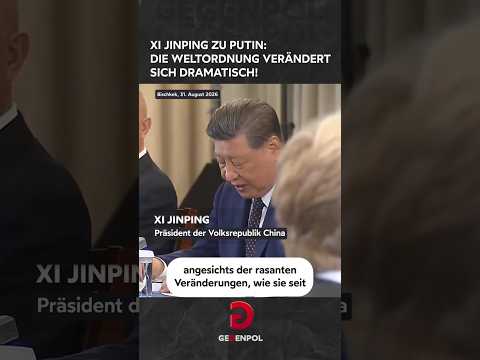 Xi <strong>zu</strong> Putin: Die Weltordnung verändert sich dramatisch | #XiJinping #Putin #China #russland #partner