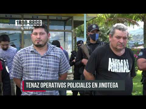 Policía Nacional capturó a 15 delincuentes en Jinotega - Nicaragua