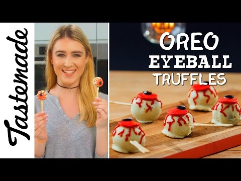 Exquisitely Eerie Eyeball Truffles (Oreo Chocolate Truffle) | The Tastemakers-Kate Murdoch