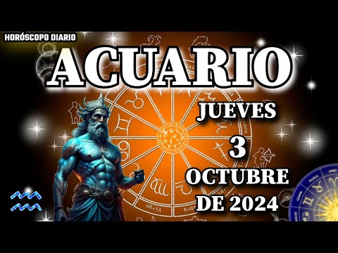 Horóscopo Diario  Acuario  3 De Octubre De 2024.  horóscopo