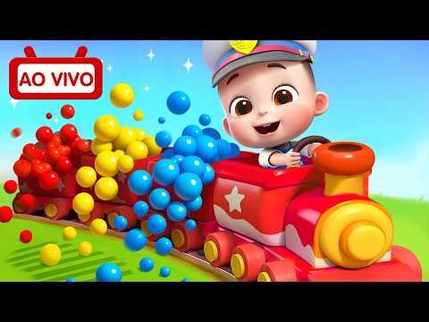 AO VIVO 🔴  Tchu Tchu, Lá Vem o Trenzinho |  Cante com Lia e ChaCha | LiaChaCha em Português