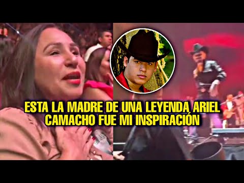 CHRISTIAN NODAL DEDICA PALABRAS A LA MAMÁ DE ARIEL CAMACHO QUÉ ESTUVO EN SU CONCIERTO