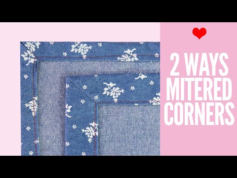 How to Sew Mitered Corners