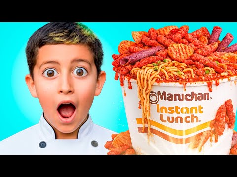 HICE UNA SOPA INSTANTÁNEA GIGANTE!! 