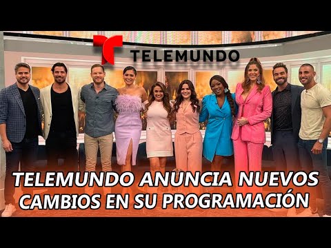 Telemundo anuncia NUEVOS CAMBIOS y grandes avances de la cadena