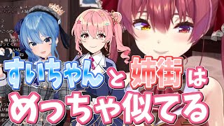 マリン船長から見ても似ているらしい星街姉妹【ホロライブ/宝鐘マリン/星街すいせい/姉街】
