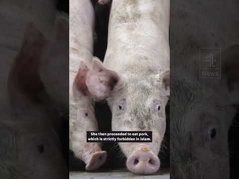 TikToker jailed after eating pork
