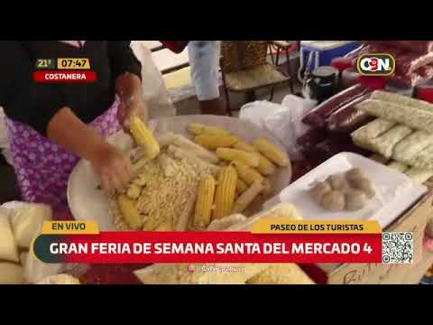 Costanera de Asunción: Feria de productos del Mercado 4
