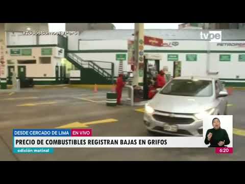 Precios de combustibles registran tendencia a la baja en grifos de Lima