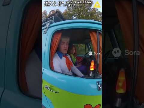 BREAKING Mystery Machine got caught on this body cam 😳