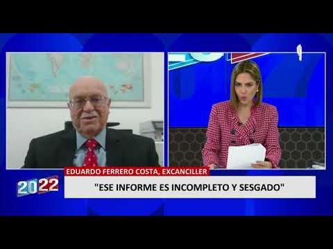Eduardo Ferrero: Informe de la OEA es incompleto, sesgado y a favor del Gobierno