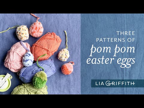 Create Your Own 3 Patterns of Pom Pom Easter Eggs
