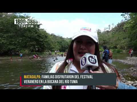 Todo un éxito el Festival veranero en el Río Tuma, Matagalpa - Nicaragua