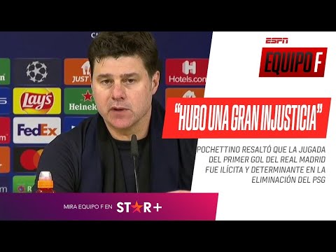 HUBO UNA GRAN INJUSTICIA EN EL PRIMER GOL: #Pochettino, CONTUNDENTE tras la derrota del #PSG