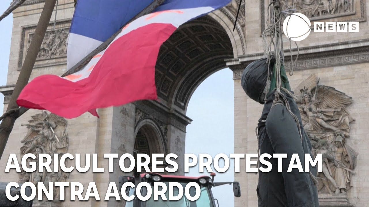 Agricultores franceses protestam contra acordo UE -MERCOSUL