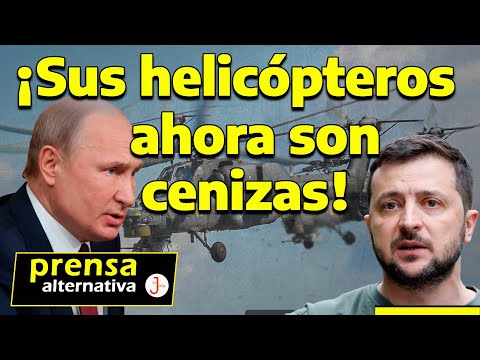 Rusia hace añicos Helicópteros de Kiev