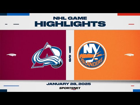 NHL Highlights | Avalanche vs. Islanders - January 28, 2025