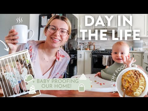 DAY IN THE LIFE | Alone With a Baby, Proofing Our Home + Pumpkin Spice Oatmeal