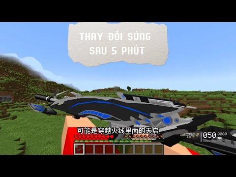 Minecraft Sinh Tồn Bất Ổn Nhưng Cứ 5 Phút Thì Vũ Khí Sẽ Thay Đổi Một Lần 🤣