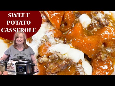 Crockpot SWEET POTATO CASSEROLE, Favorite Thanksgiving Side Dish