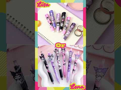 Lisa Or Lena|Kuromi Stationery #quiz #sanrio #wouldyourather #kuromi #stationery #backtoschool #fypシ