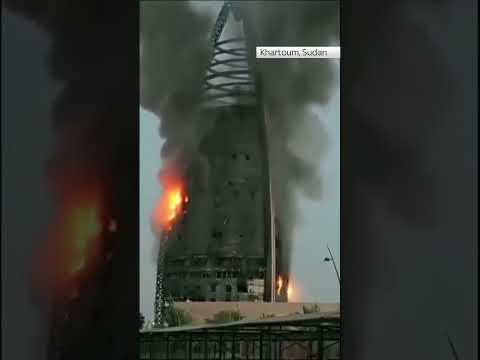 Landmark skyscraper gutted by fire