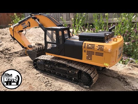 RC EXCAVATOR || RC DUMP TRUCK || rc construction work in live action || KID TOY TV