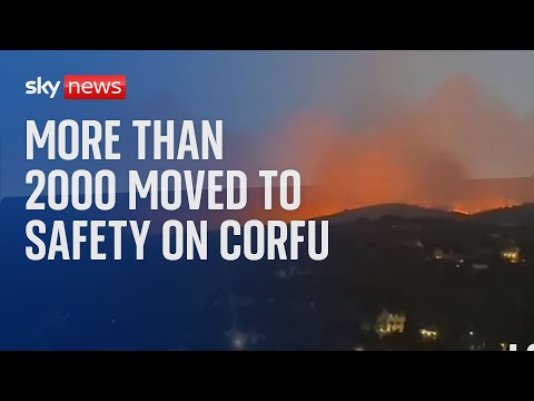 Wildfires: Rescue operation on Corfu